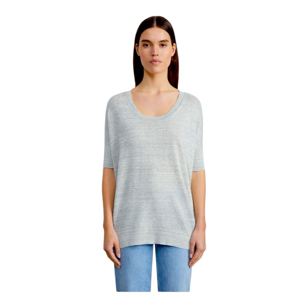 LAFAYETTE 148 | Silk Cotton and Cashmere Blend Knit Oversized Scoop Neck Top